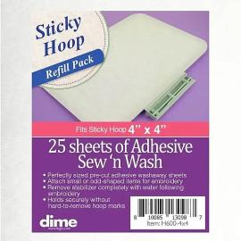 design : Sticky Hoop Pre-Cut Stabilizer - Adhesive SewNwash