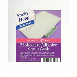 design : Sticky Hoop Pre-Cut Stabilizer - Adhesive SewNwash