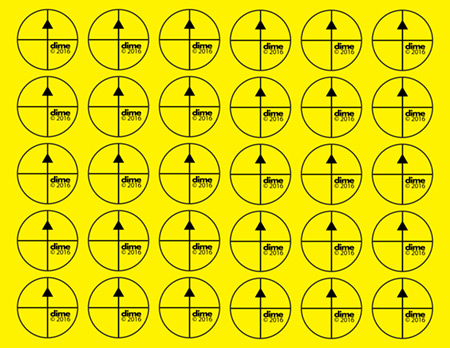 Stickers de placement jaunes
